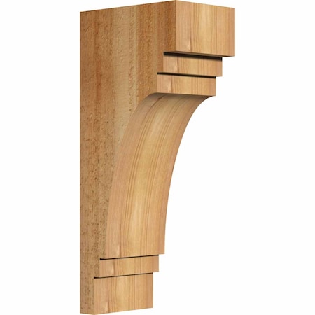 Ekena Millwork Pescadero Rough Sawn Corbel, Western Red Cedar, 4"W x 6"D x 14"H COR04X06X14PEC00RWR